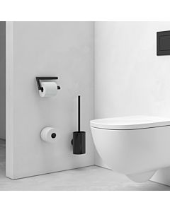 Keuco Reva WC Accessoires Set 3 in1, schwarz matt, WC-Bürste, Toilettenpapierhalter, Ersatzrollenhalter