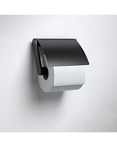 Keuco Plan Black Selection porte-rouleau papier toilette 14960370000 noir, avec couvercle