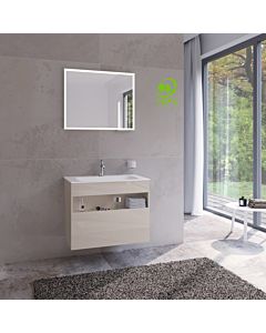 Keuco Stageline vanity unit 32862180000 80 x 62.5 x 49 cm, cashmere decor, clear cashmere glass, without electrics
