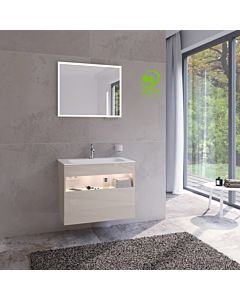 Keuco Stageline vanity unit 32862180100 80 x 62.5 x 49 cm, cashmere decor, clear cashmere glass, with electronics