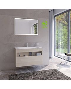 Keuco Stageline vanity unit 32872180000 100 x 62.5 x 49 cm, cashmere decor, clear cashmere glass, without electrics