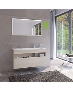 Keuco Stageline vanity unit 32882180000 120 x 62.5 x 49 cm, cashmere decor, clear cashmere glass, without electrics