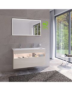 Keuco Stageline vanity unit 32882180100 120 x 62.5 x 49 cm, cashmere decor, clear cashmere glass, with electronics