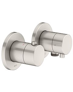 Keuco Edition 400 shower thermostat 51553051121 brushed nickel, for 2 Verbraucher , including wall elbow
