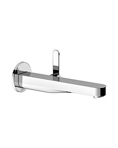 Keuco IXMO Flat basin mixer 59516011301 projection 225 mm, chrome-plated, wall mounting, round rosette