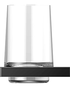 Keuco Edition 11 Glashalter 11150379000 komplett mit Echtkristall-Glas und Halterung, schwarz-matt