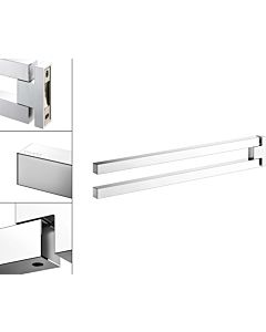 Keuco Edition 90 Square towel holder 19118010000 projection 450mm, 2-part, swiveling, chrome-plated