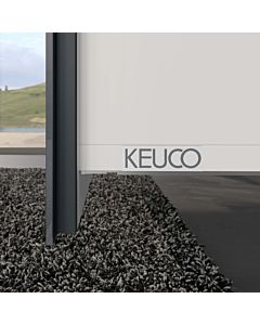Keuco X-Line Waschtisch-Unterschrank 33143110000 Dekor anthrazit seidenmatt, Glas anthrazit klar, 50x60,5x49cm, 2 Frontauszüge