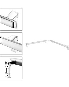 Keuco Axess shower/bath handrail 35011178800 aluminum silver anodised/chromed, 850 x 850 mm