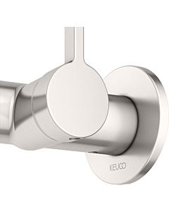 Keuco Edition 400 basin mixer 51516051101 brushed nickel, concealed installation, projection 197 mm
