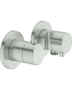 Keuco Plan Blue shower thermostat 53953071221 stainless steel finish, 2 Verbraucher , with wall connection elbow and shower holder