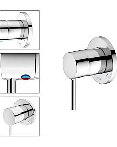 Keuco IXMO shower mixer 59551010201 concealed installation, round, chrome-plated