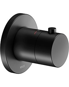 Keuco IXMO Black Selection shower thermostat 59553370001 concealed, round, matt black