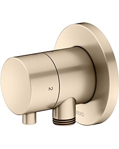 Keuco IXMO 2-way switch-off and switch-over 59557031201 Flush-mounted installation, hose connection and shower holder, round, brushed bronze