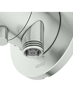 Keuco IXMO Arrêt et commutation 2 voies 59557071201 installation encastrée, raccord de tuyau et support de douche, rond, finition inox