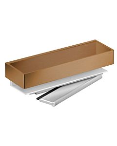 Keuco basket 11159030000 brushed bronze, with integrated glass squeegee