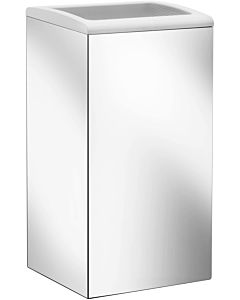Keuco waste collector Moll chrome finish / white, wall mounted, 25 l