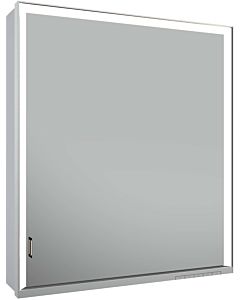 Keuco Royal Lumos mirror cabinet 14301172101 wall extension, silver anodized, covered storage compartment, 650 x 735 x 165 mm, stop on the right