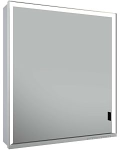 Keuco Royal Lumos mirror cabinet 14301172203 650x735x165mm, silver anodized, long door, stop on the left, wall stem