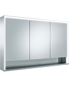 Keuco Royal Lumos Spiegelschrank 14305171305 1200x735x165mm, silber-eloxiert, Spiegelheizung, 3 kurze Türen, Wandvorbau