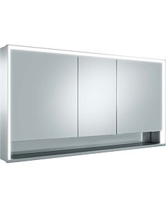 Keuco Royal Lumos Spiegelschrank 14306171304 1400x735x165mm, silber-eloxiert, Spiegelheizung, 3 kurze Türen, Wandvorbau