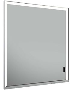 Keuco Royal Lumos mirror cabinet 14311172203 wall installation, silver anodized, long door, 650 x 735 x 165 mm