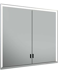Keuco Royal Lumos mirror cabinet 14312172303 800 x 735 x 165 mm, wall installation, silver anodized, 2 long doors