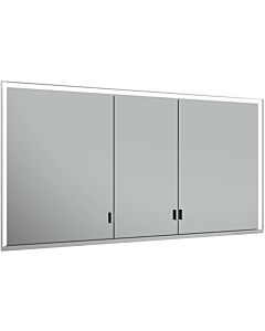 Keuco Royal Lumos mirror cabinet 14316172303 1400 x 735 x 165 mm, wall installation, silver anodized, 3 long doors