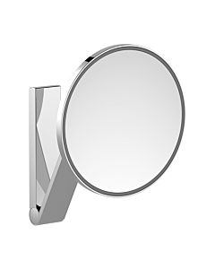Keuco iLook_move Kosmetikspiegel 17612019003 beleuchtet, Ø 212 mm, verchromt, Unterputz