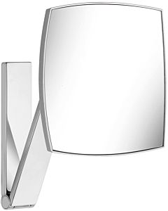 Keuco iLook_move cosmetic mirror 17613050000 wall model, 200 x 200 mm, brushed nickel