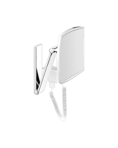 Keuco iLook_move Kosmetikspiegel 17613019001 mit Steckertransformator, beleuchtet