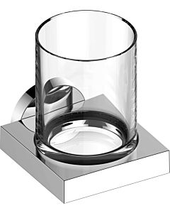 Keuco support verre 90 Edition 19050019000 complet avec verre cristal, chromé