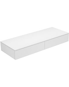 Keuco Edition 400 Sideboard 31764800000    140x19,9x53,5cm, 2 Auszüge, weiß/anthrazit