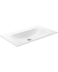 Keuco X-Line Bathroom ceramics washstand 33160318000 80,5x49,3cm, without tap hole and overflow, white