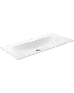 Keuco X-Line Bathroom ceramics washstand 33170311001 100,5x49,3cm, with tap hole and overflow system clou, white
