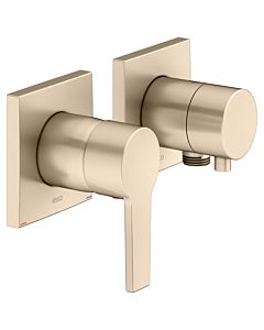 Keuco Edition 11 shower fitting 51151031122 brushed bronze, 2 Verbraucher , concealed installation, with wall connection bend