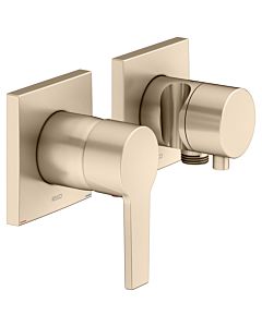 Keuco Edition 11 shower fitting 51151031222 brushed bronze, 2 Verbraucher , with wall elbow and shower holder