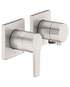 Keuco Edition 11 shower fitting 51151051122 brushed nickel, 2 Verbraucher , concealed installation, with wall connection bend