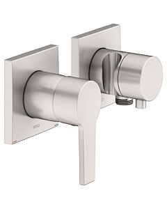 Keuco Edition 11 shower fitting 51151051222 brushed nickel, 2 Verbraucher , with wall elbow and shower holder