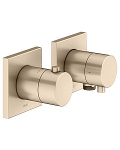 Keuco Edition 11 shower thermostat 51153031122 brushed bronze, concealed installation, 2 Verbraucher , with wall connection bend