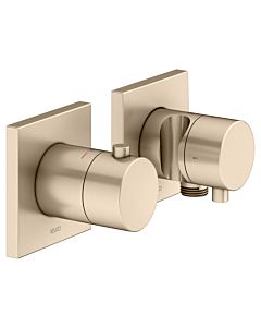 Keuco Edition 11 shower thermostat 51153031222 brushed bronze, concealed installation, 2 Verbraucher , with wall elbow and shower holder