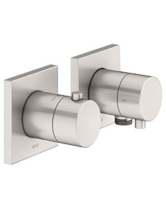 Keuco Edition 11 shower thermostat 51153051122 brushed nickel, concealed installation, 2 Verbraucher , with wall connection bend
