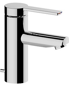 Keuco Plan blue basin mixer 53902010001 chrome-plated, with waste set, with extended handle lever