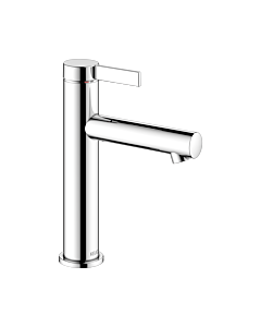 Keuco IXMO Pure Waschtischarmatur 59501011101 Ausladung 125mm, ohne Ablaufgarnitur, Rosette rund, verchromt