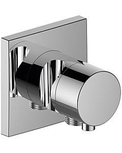Keuco IXMO Comfort 2-way conversion 59556011202 flush-mounted installation, square, hose connection and shower holder, chrome-plated