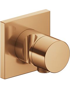 Keuco IXMO 2-way switch-off and switch-over 59557030202 flush-mounted installation, hose connection and shower holder, Pure handle, square, brushed bronze