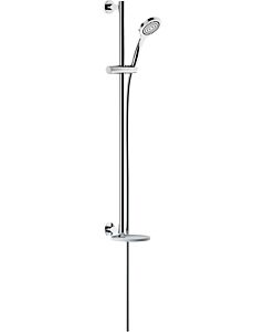 Keuco Ixmo shower set 59587010901 chrome / white, with single-lever shower mixer, round rosette