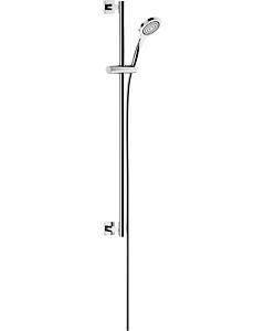 Keuco Ixmo shower set 59587070922 stainless steel, with single-lever shower mixer, square rosette