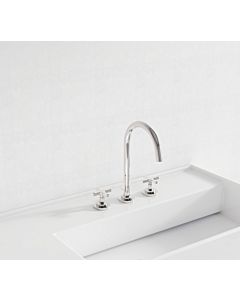 Kludi Nova Fonte trois trous mitigeur lavabo 201430520 bec orientable / verrouillable, chromé
