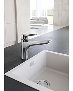 Kludi Mix single-lever kitchen mixer tap 329430562 bracket lever, swiveling, pull-out spout, chrome